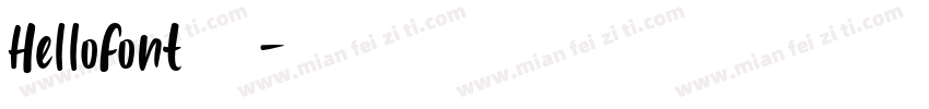 HelloFont 宋体字体转换